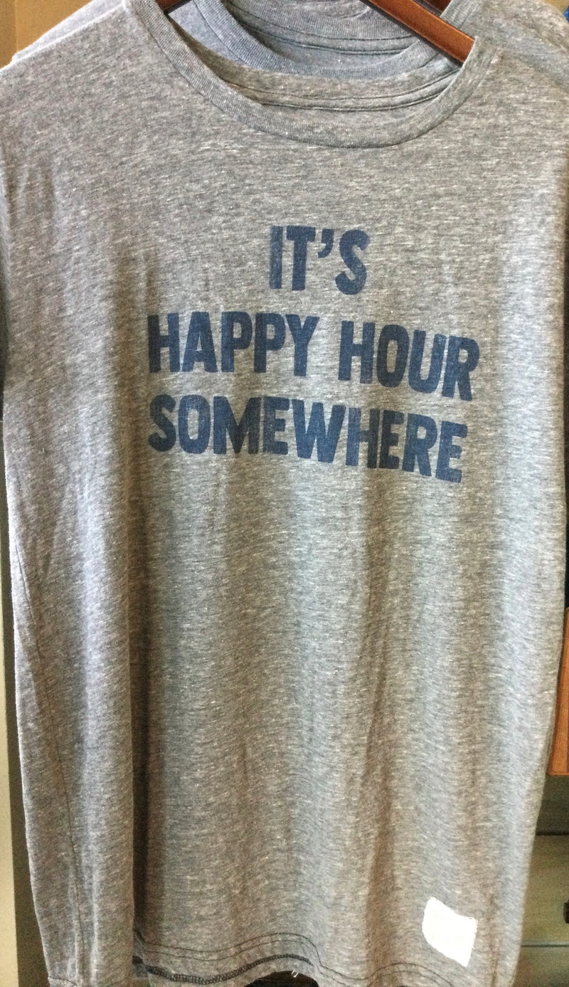 Retro Brand It's Happy Hour Somewhere T-Shirt