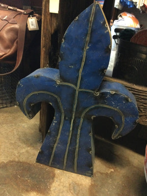 Fleur de Lis Repurposed Metal