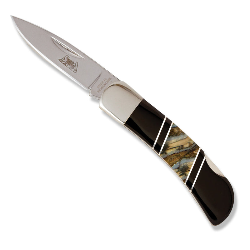 Santa Fe Stoneworks Woolly Mammoth Tooth Jewelry Collection 3" Lockback Knife
