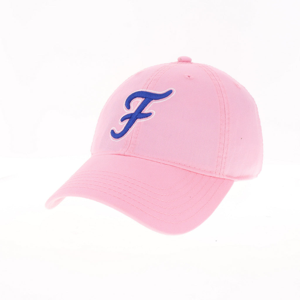 pink women's fairhope "f" baseball cap hat