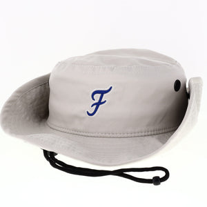 gray fairhope "f" wide brim hat