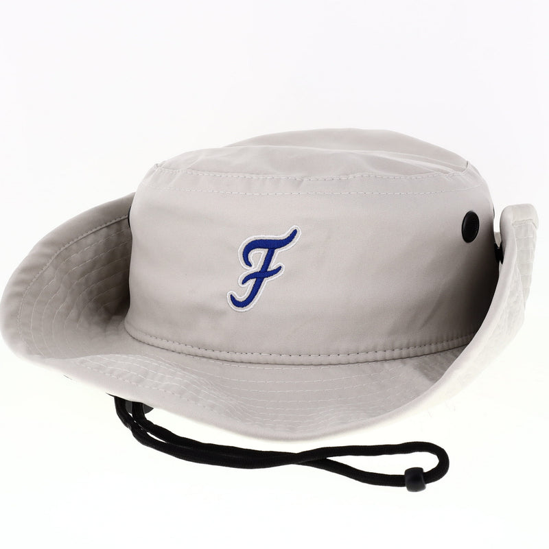 gray fairhope "f" wide brim hat