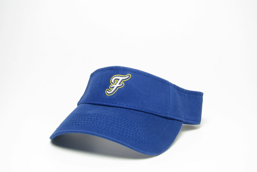 blue fairhope "f" visor