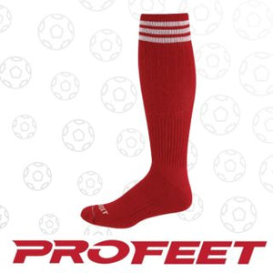 Pro Feet 3-Stripe Soccer Sock