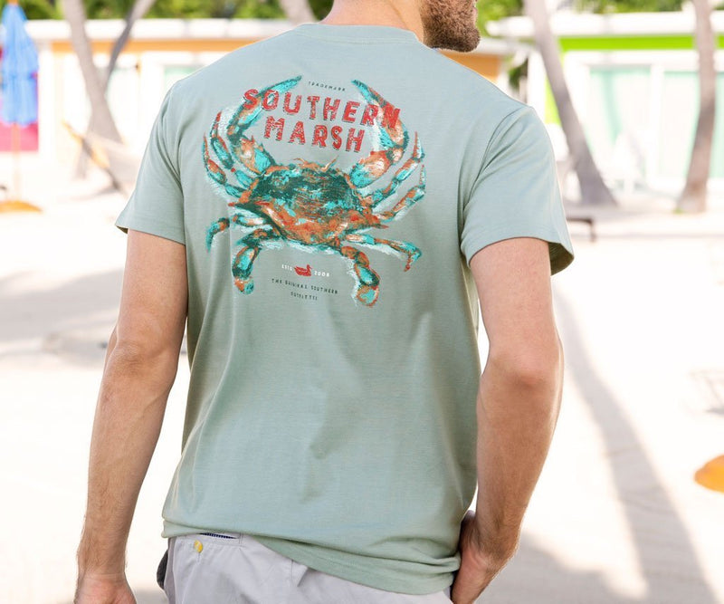 Southern Marsh Impressions Crab Tee