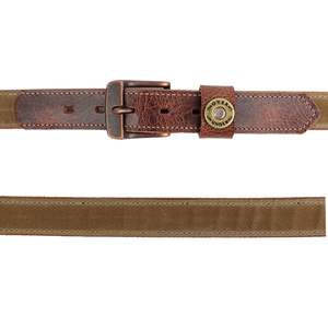 Over Under Field Tan Waxed Canvas Belt