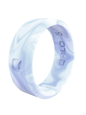Qalo Women's Modern Silicone Wedding Ring - Agate