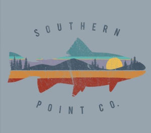 Southern Point L/S Tee - Outdoor Salmon