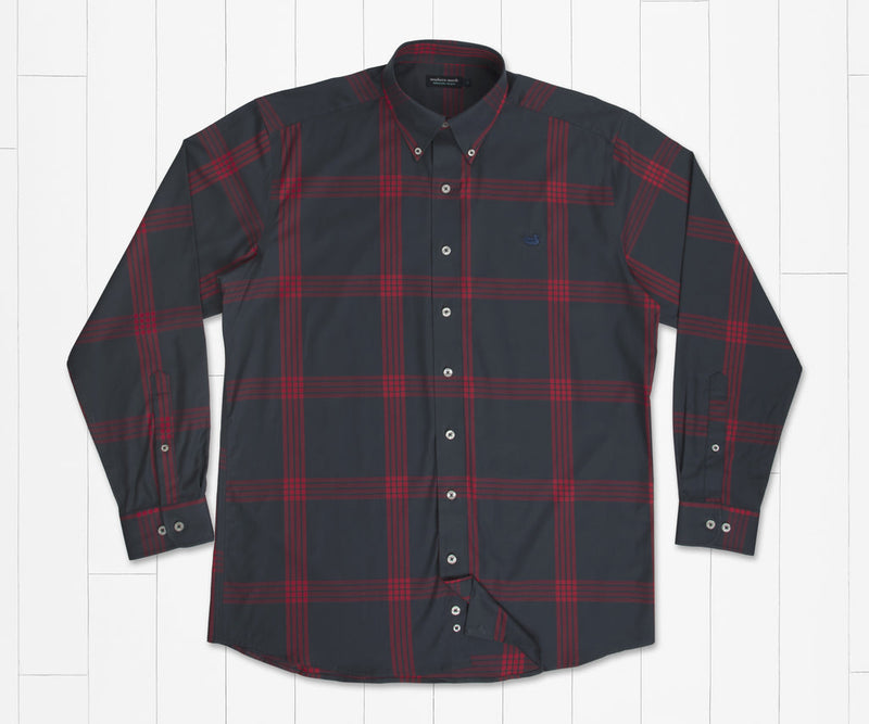Southern Marsh Men's Trussville Windowpane Dress Shirt