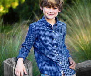 Southern Marsh Youth Memphis Gingham Dress Shirt
