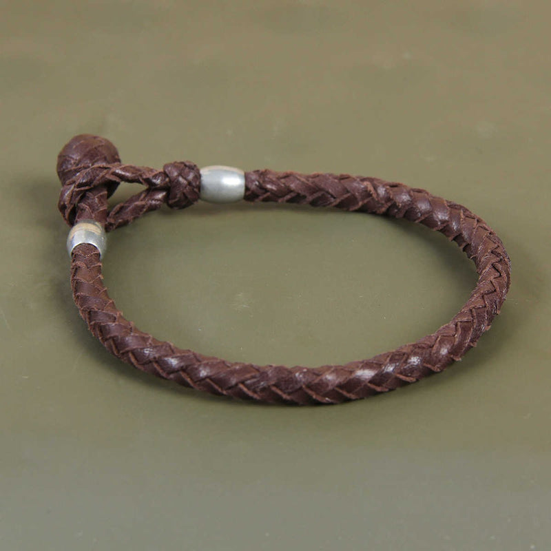 Colonel Littleton Braided Leather Bracelet
