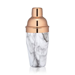 Viski Copper and Marble Cocktail Shaker