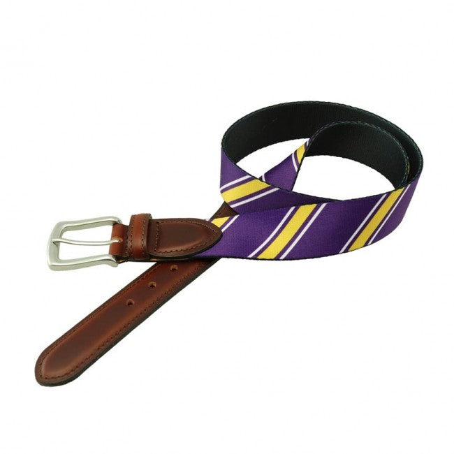 T.B. Phelps Hampton Repp Stripe Belt