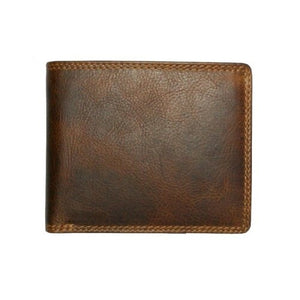 Rugged Earth Bifold Leather Wallet w/Flap - 990009