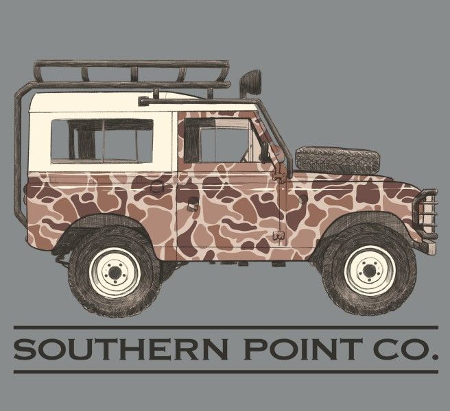 Southern Point L/S Tee - Defender 90