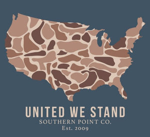 Southern Point L/S Tee - Camo Country Outline